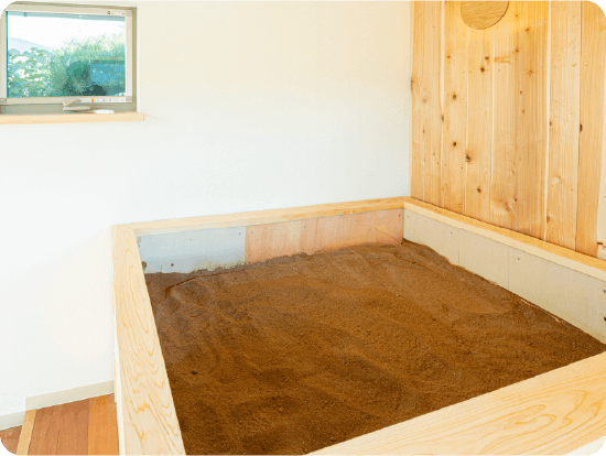 酵素浴の様子04